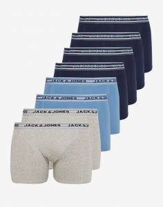 Sélection de sous-vêtements Jack & Jones en promotion - Ex: Pack de 8 boxers - Plusieurs coloris, Du S au 2XL à 28 €