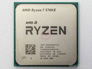 Processeur AMD AM4 Ryzen 7 5700x - 8 / 16 3.4 to 4.6 GHz, 65w, tray sans boite à 131.63 €