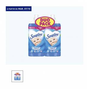 Lot de 2 Adoucissant Concentré Soupline - 2 x 1.35L, parfum Grand Air à 6.35 €