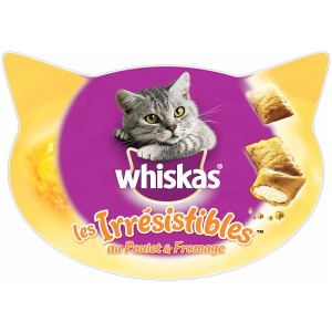  Whiskas les irrésistibles friandises pour chats au poulet et fromage pas cher