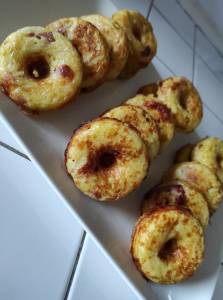 Donuts de pomme de terre aux lardons 