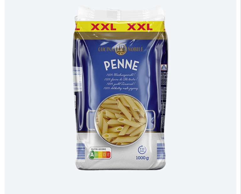 Penne CUCINA NOBILE (1kg) à 1.19 €