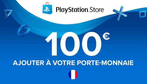 Carte cadeau PlayStation Store 100€ à 94.99 €