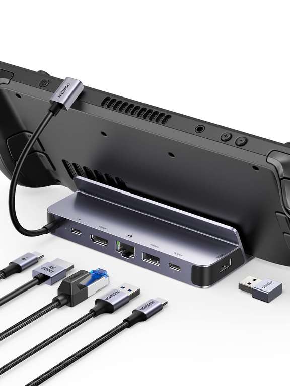 Docking Station Ugreen Compatible Steam Deck ROG Ally 2023, 6 en 1, USB C, HDMI, 4K, 60Hz, 100W (Vendeur tiers) à 34.99 €