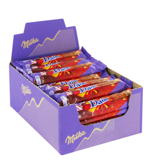 36 Milka barres Daim pour 5,99 livraison comprise