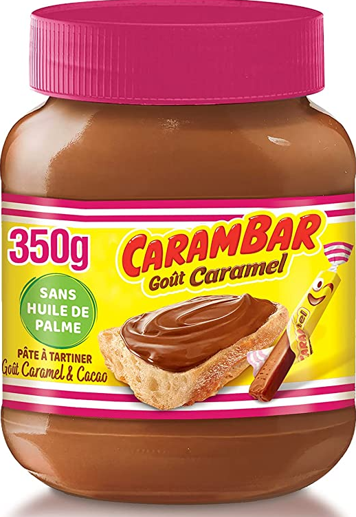 3 pots de pate à tartiner carambar (350g) 6,50€ au lieu de 9,75€