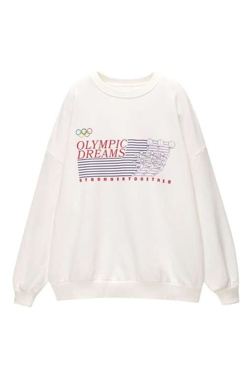 Sweat à manches longues col rond Pull&Bear Col rond. à 5.9 €