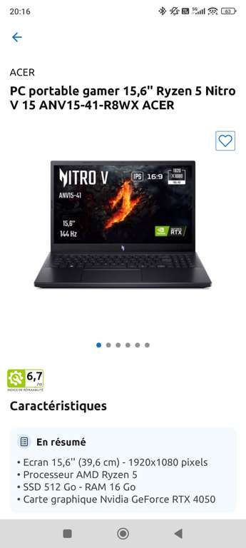 PC Portable 15.6