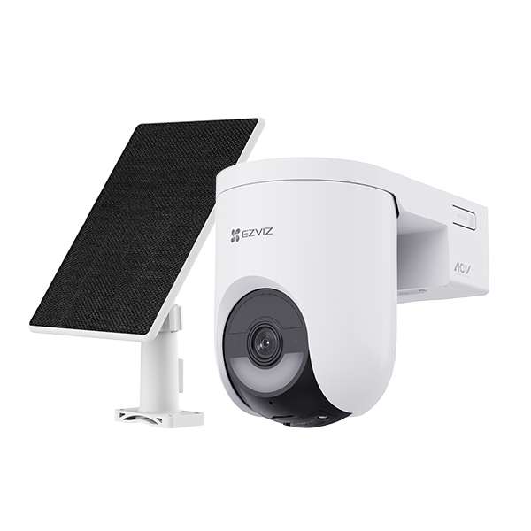 Caméra extérieure motorisée blanche + panneau solaire, EZVIZ HB8 Lite Kit à 89.9 €