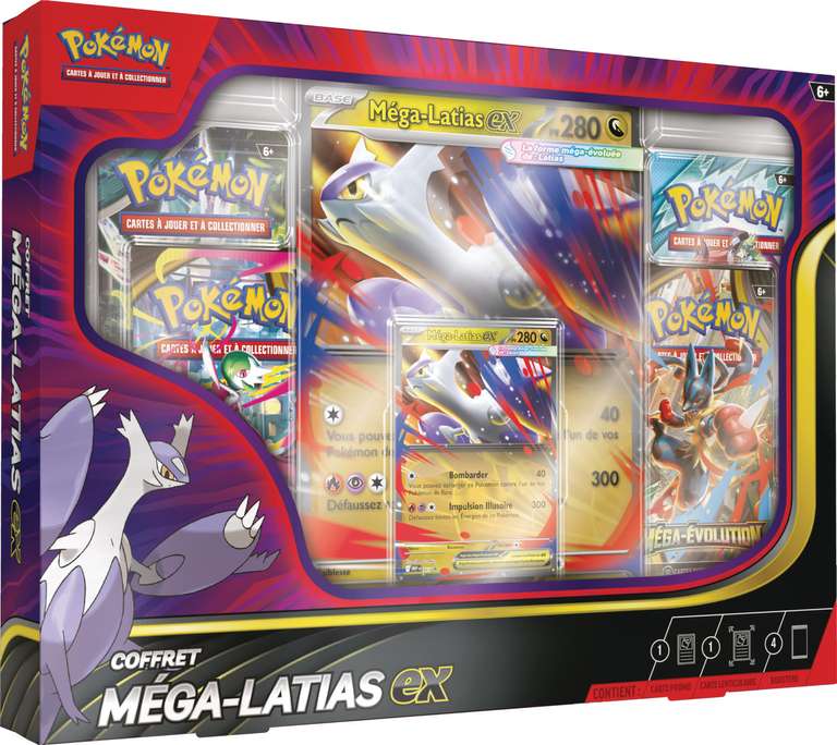 Pokémon : Coffret Méga-Latias-ex à 24.99 €