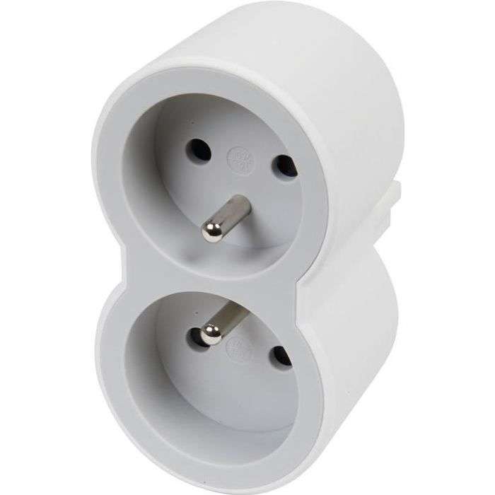 LEGRAND Biplite FB 2x2P+T standard prises frontales - Blanc et gris à 3.95 €