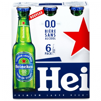 Heineken 0.0 bière blonde sans alcool pas cher