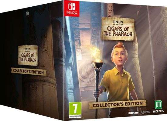 Coffret collector Tintin les cigares du pharaon édition collector à 89.99 €