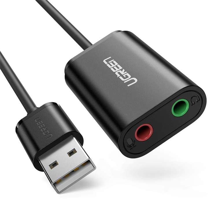 Carte Son Externe USB vers Jack 3,5 mm Ugreen (Vendeur tiers) à 10.49 €