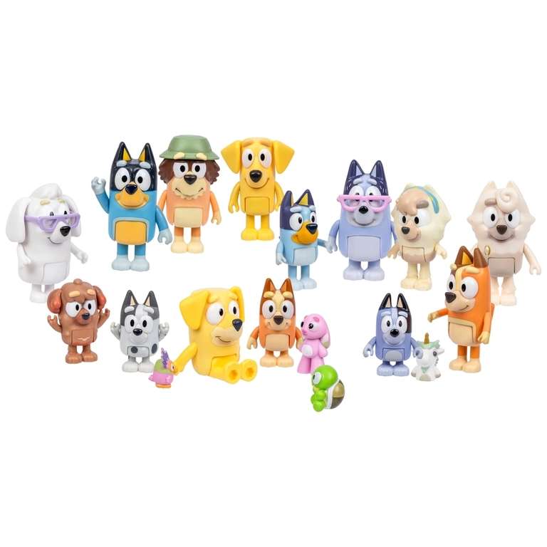 Coffret Ultime 14 Figurines Amis et Famille de Bluey à 29.99 €