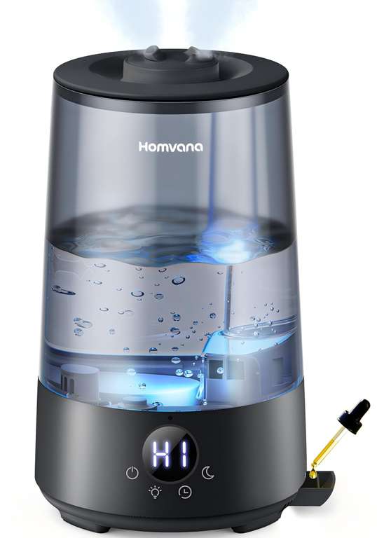 Homvana Humidificateur d'Air bébé, 3.6 L Cool Mist Top-Fill à 22.79 €