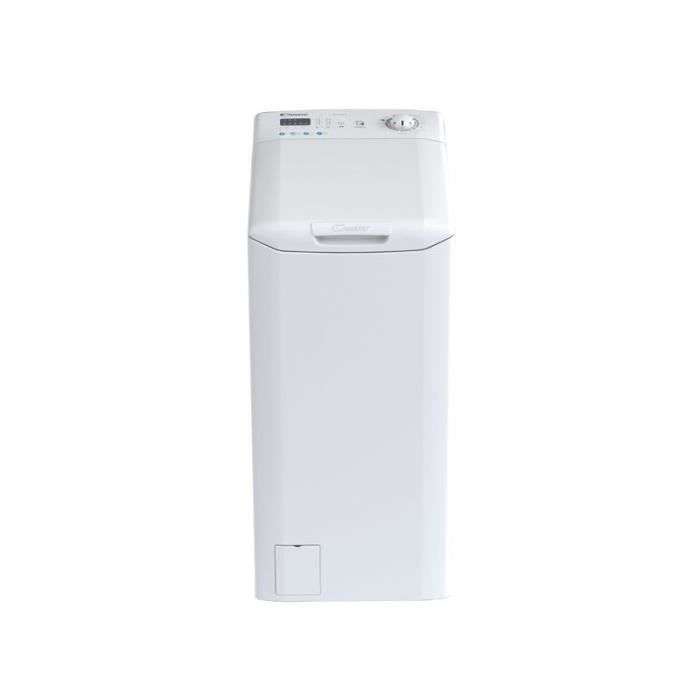 Lave linge top CANDY CSTG 27L3/1-47 - 7 kg, 1200 trs/min, Classe C, Blanc (via odr 30€) à 269.99 €