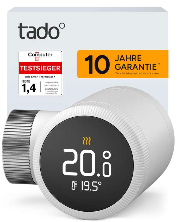 Tête thermostatique Tado à distance, 54,99 € chez Amazon.de à 55.45 €