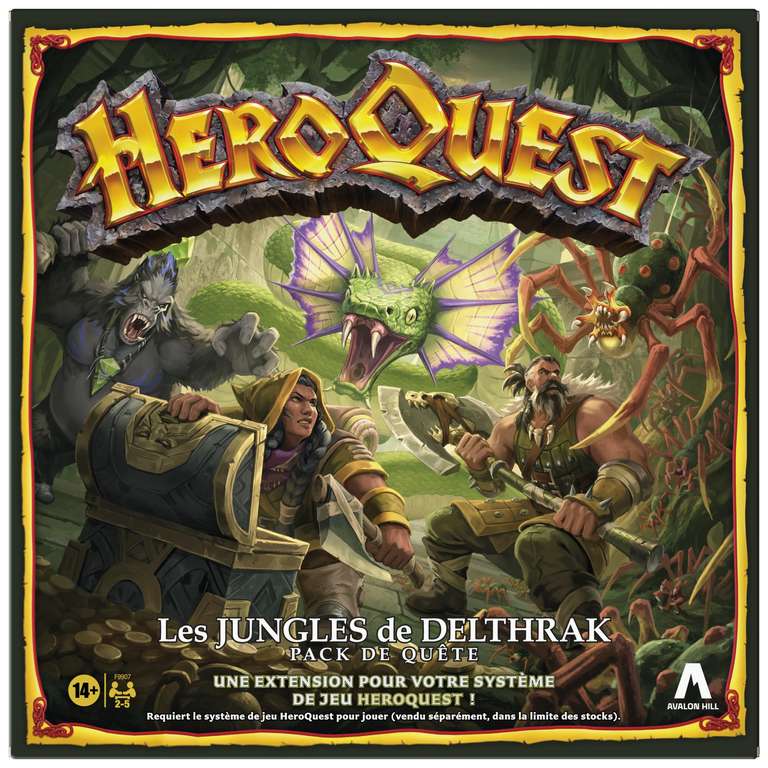 EXTENSIONS DE JEU HEROQUEST : Ex Jungles of DELTHRAKLA | HORDE des OGRES | LUNE de la TERREUR à 30.99 €