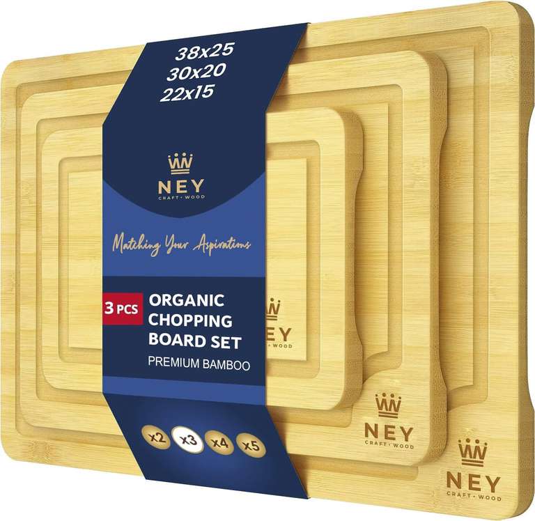 Lot de 3 grandes planches à découper (vendeur tiers) à 13.99 €