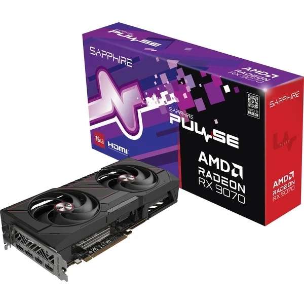 SAPPHIRE Radeon RX 9070 Pulse à 569 €