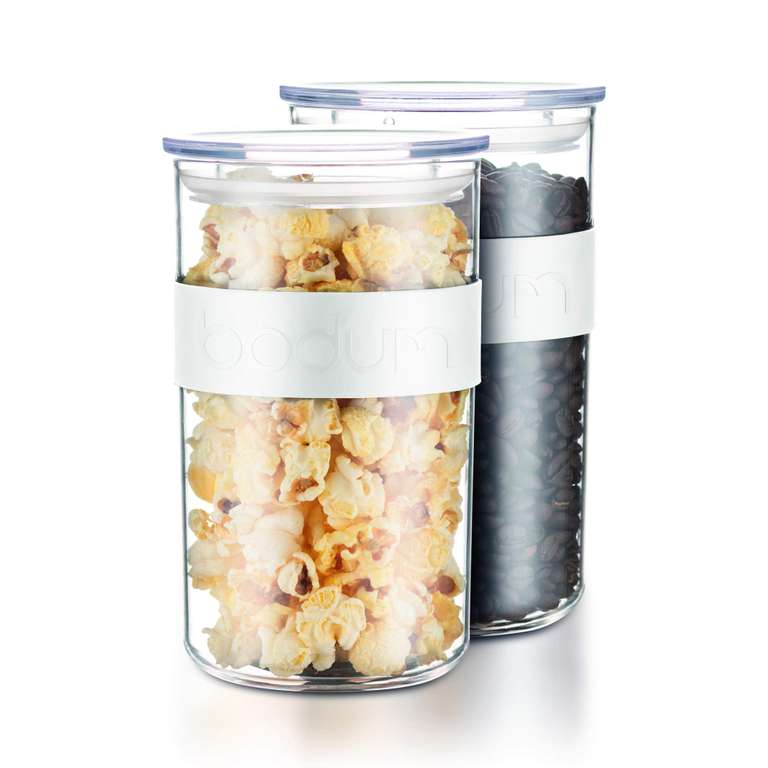 Set de 2 bocaux conservation Bodum PRESSO avec couvercle hermétique, 1.0 l à 14.95 €