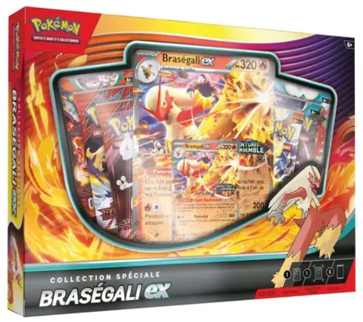 Pokémon Coffret BRASEGALI EX - Coffret NOEL exclusivité JOUÉ CLUB - Montauban, Pamiers, Castres, Auch (31) à 37.99 €