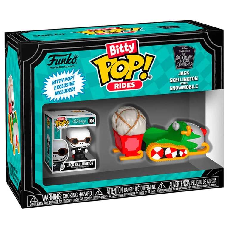 Funko Bitty POP! Figurine Jack Skellington avec motoneige Cauchemar avant Noël Disney Jack à 3.49 €