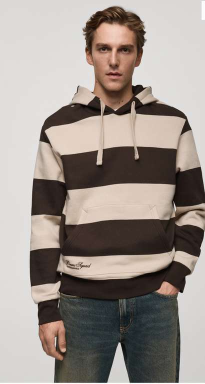 SWEAT-SHIRT RAYURES CAPUCHE-du xs a xxl à 18.99 €