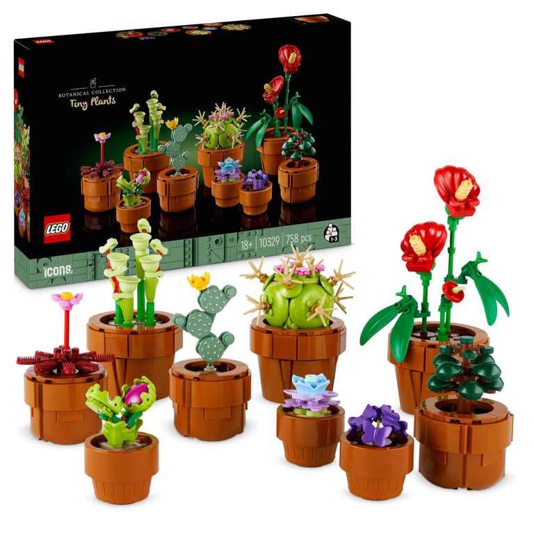 Jouet Lego Icons : Les plantes miniatures 10329 (9 plantes) à 32.9 €