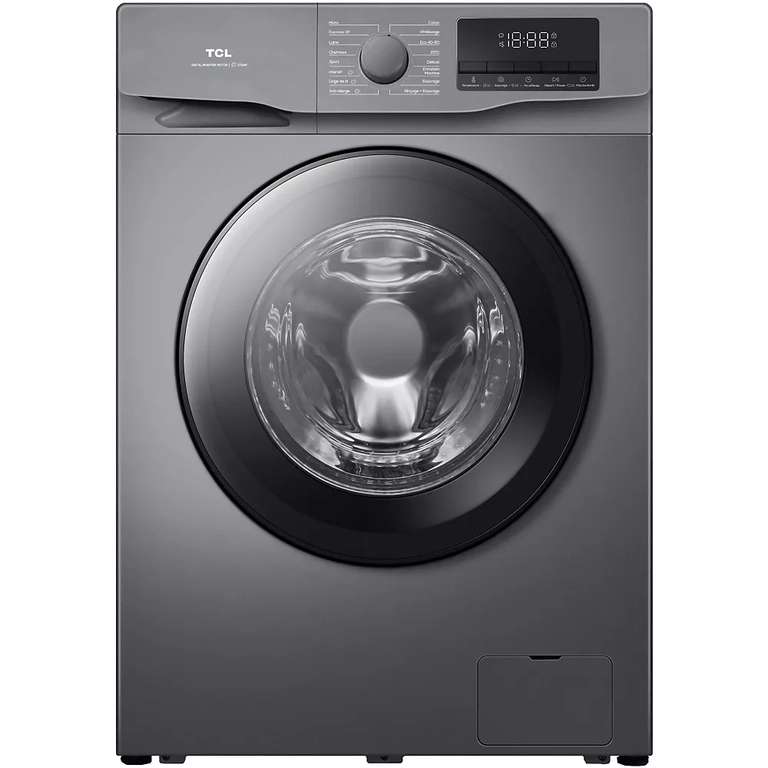 Lave linge hublot TCL FF0812SA0FR - 8 Kg (Via ODR de 40€) à 259 €