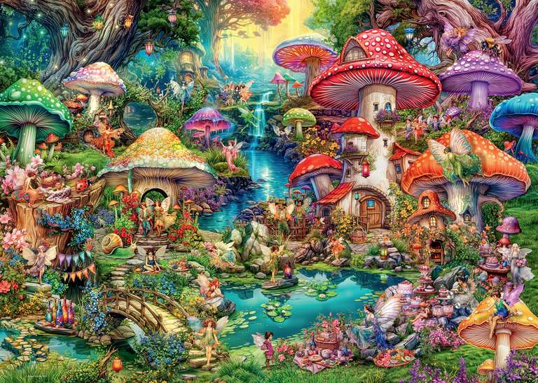 Ravensburger - Puzzle 1000 pièces - Le Village de Champignons/Aimee Stewart à 12.6 €
