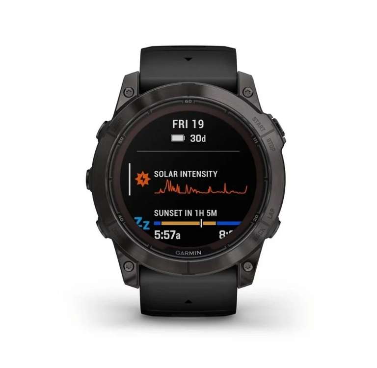 Montre GPS Garmin Fenix 7X Pro Saphire Solar - Noir, Gris carbone à 599 €