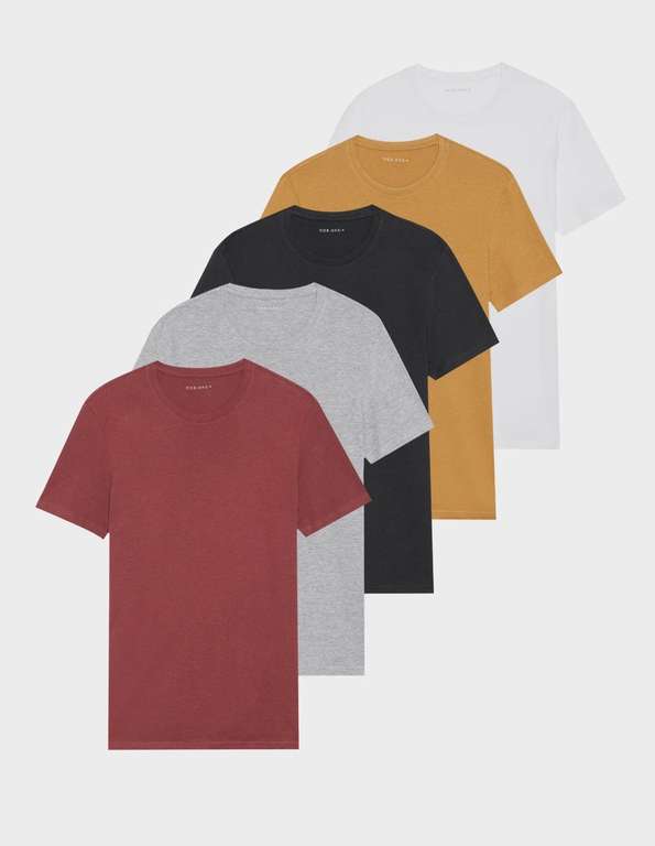 Sélection de pack de t-shirt et débardeur Pier One en promo. Ex: Lot de 5 T-shirts basique - Du XS au 6XL à 21 €