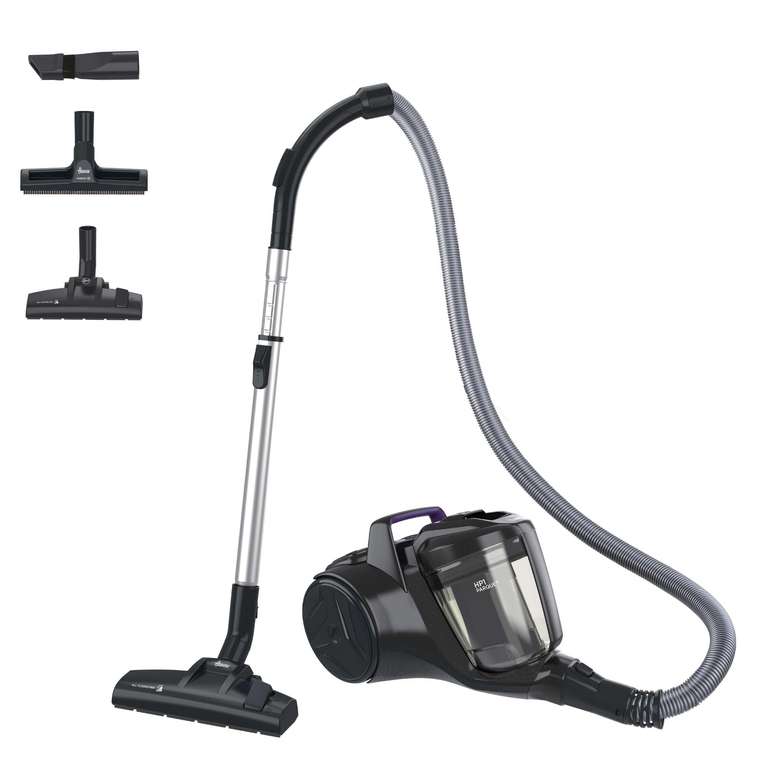 Aspirateur Compact Sans Sac Hoover HP1 Home HPZ107HM | Cyclonique, Brosses Parquet et Sols Durs, 2L, 700W à 79 €