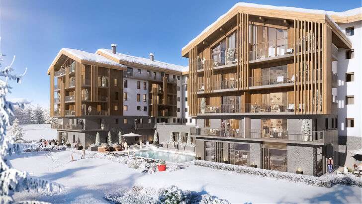 Séjour 8J/7N dans les Alpes pour 2 - Résidence MMV Le Sérra Néva 4* + Piscine, hammam, sauna - Pistes à 2 mn - Du 28/03 au 4/04 (264€/pers) à 529 €