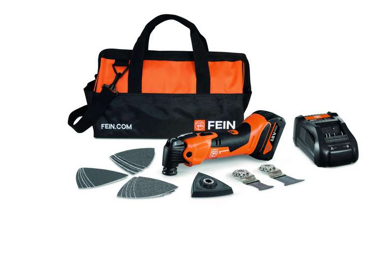 Outil multifonction Fein Multimaster AMM 500 Plus - avec 18 accessoires, une batterie 18V/4Ah et un chargeur à 195.6 €
