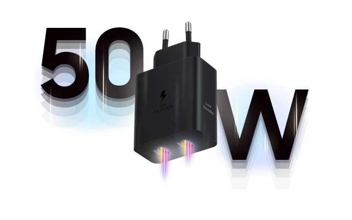 [Samsung +/The Corner/Macif ] Chargeur Secteur Samsung Duo 50W/25W avec câble 45W, longueur 1,8M (via ODR de 20€) à 21.94 €