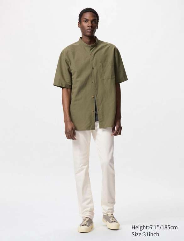 Jean slim Uniqlo - Couleur nude, Plusieurs tailles disponibles à 19.9 €