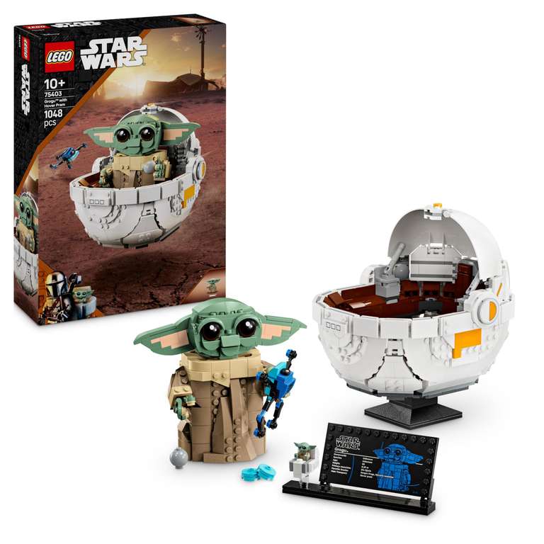 LEGO 75403 Star Wars The Mandalorian Grogu Et Son Courses 