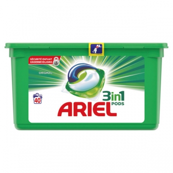 Lessive Ariel pods 3 en 1 pas cher chez Carrefour du 26/02/2019 au 11/03/2019
