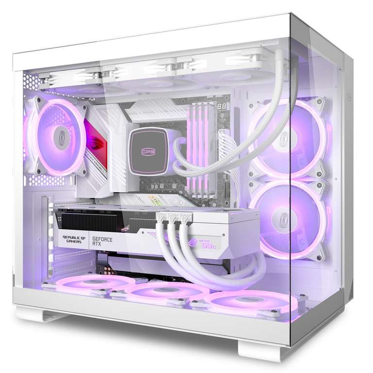 Boitier PC PCCooler CPS T500 - 6 ventilateurs ARGB fournis, ATX, Blanc (Via coupon - Vendeur tiers) à 51.3 €