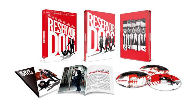 Coffret Reservoir Dogs Édition Prestige Limitée - Boîtier Steelbook 4K Ultra HD, Blu-Ray, Blu-Ray Bonus & Livret de 40 Pages à 39.99 €