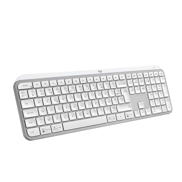 Clavier sans fil Logitech MX Keys S - Blanc/Pale Grey à 80.6 €