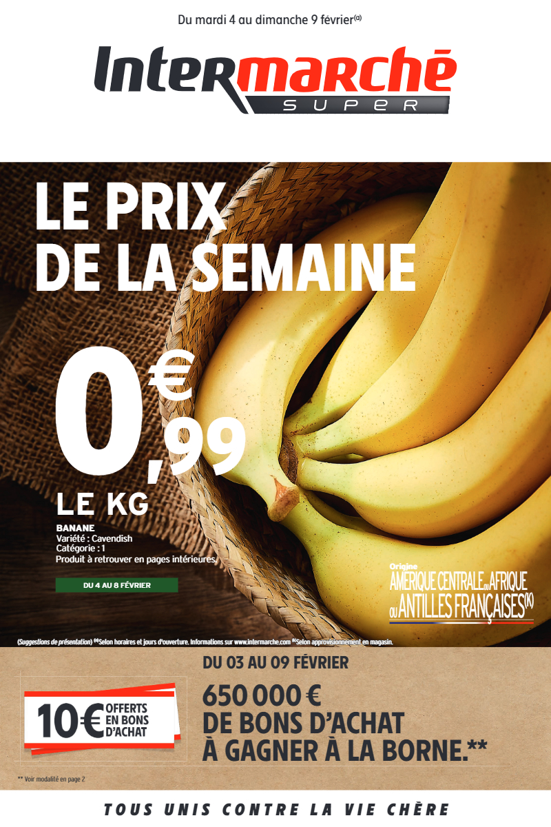 Catalogue Intermarché du 4 février au 9 février sur Courses à petits prix.