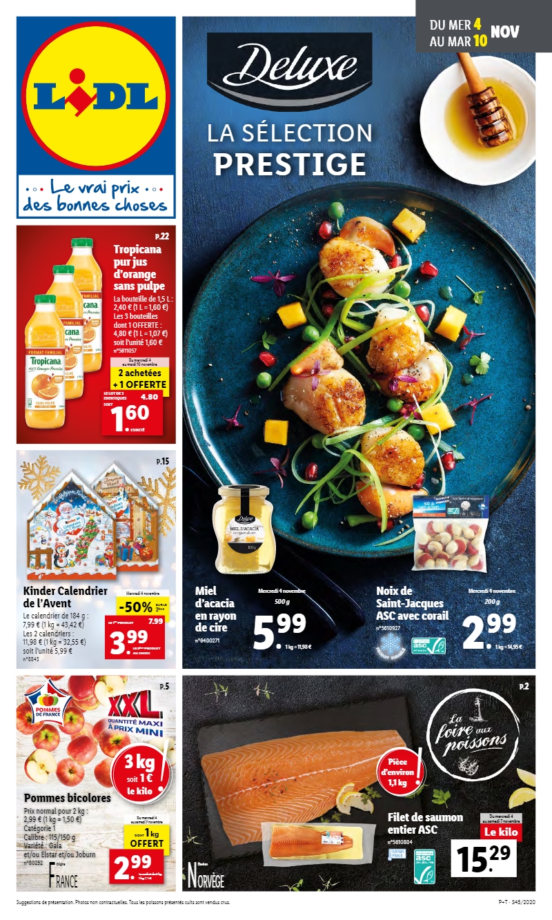Catalogue Lidl La sélection prestige du 4 novembre au 10 novembre sur
