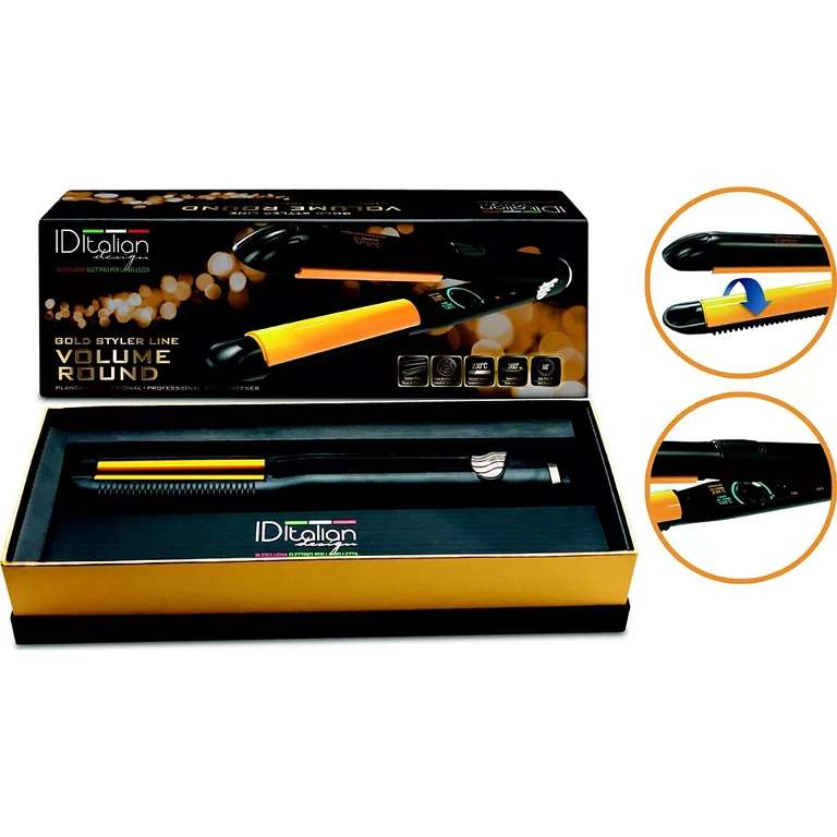 Lisseur Italian Design Gold Styler Volume Round à 93.9 €