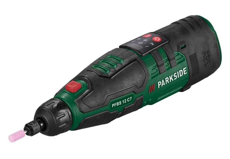 Perceuse-Meuleuse de précision sans fil Parkside PFBS 12 C7, 12 V à 17.99 €