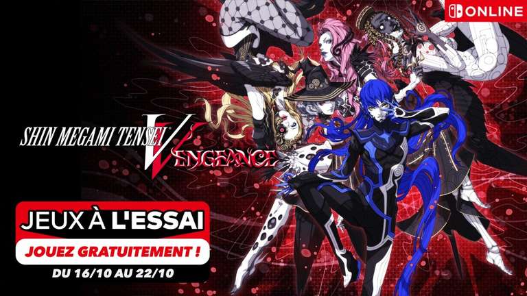 Shin Megami Tensei V: Vengeance sur Nintendo Switch jouable gratuitement avec Nintendo Switch Online jusqu'au 22 octobre à 0 €