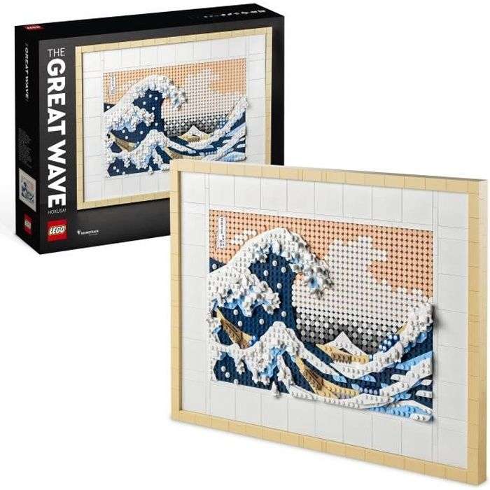 Lego Art 31208 - La grande vague Hokusai (49,99€ avec le code HELLO10 nouveau client) à 59.99 €